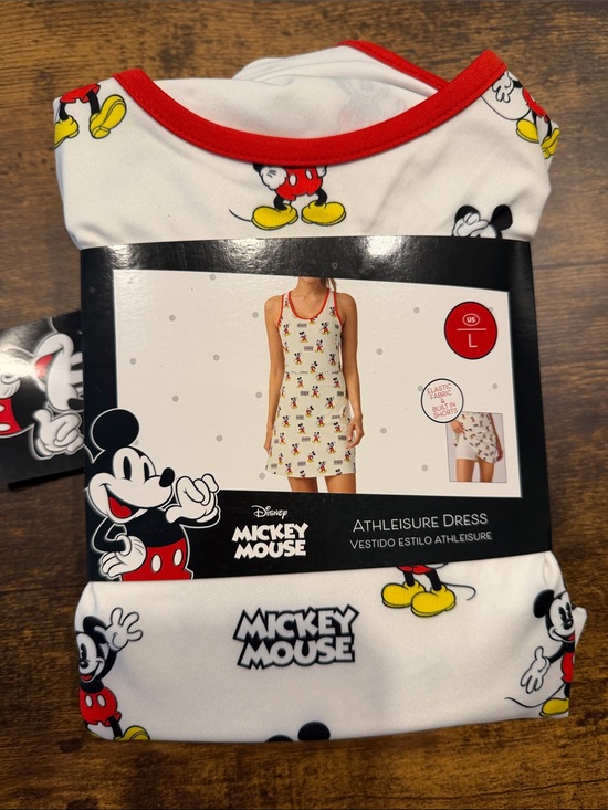 Disney Dresses & Skirts - Disney Mickey Mouse White & Red Printed Tank Athleisure Dress